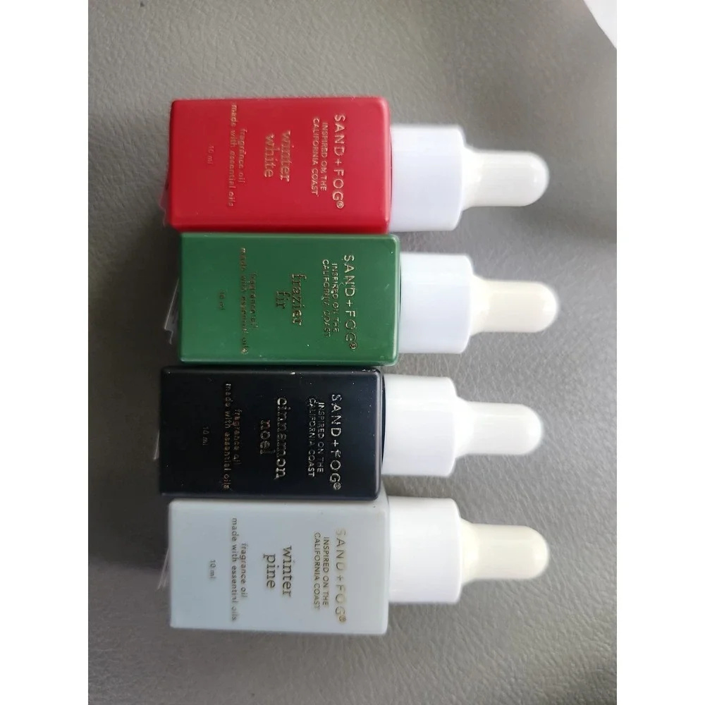 Sand+Fog Fragrance Oil Set 4 Winter apple Frazier fir Cinnamon Noel Winter Pine